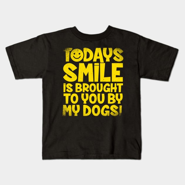 dogs Kids T-Shirt by CurlyDesigns